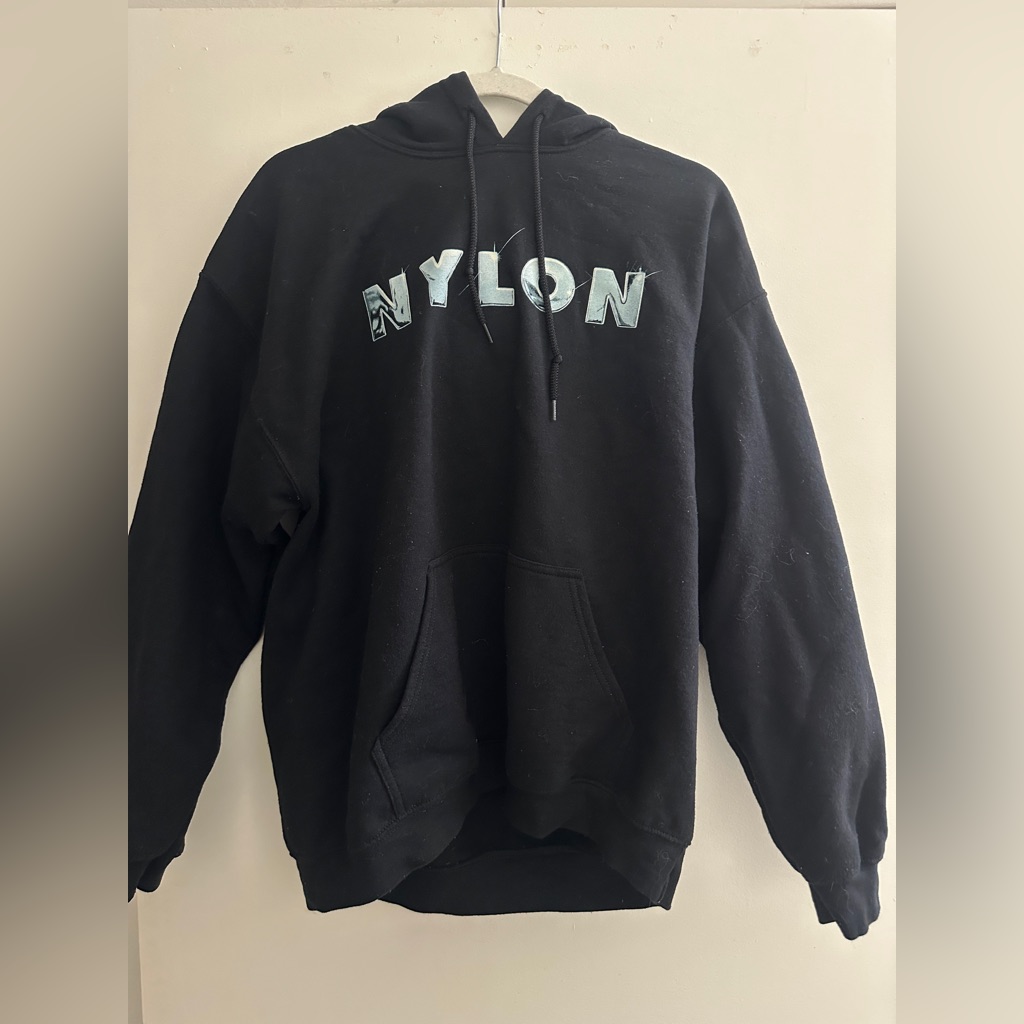 Black Nylon Desert Disco Hoodie